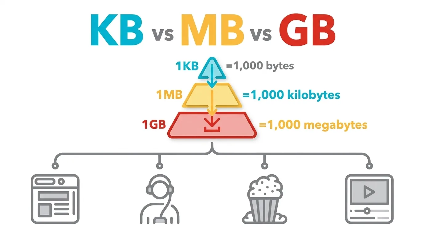 KB vs MB: Which Is Bigger? (1000 vs 1024 Explained)