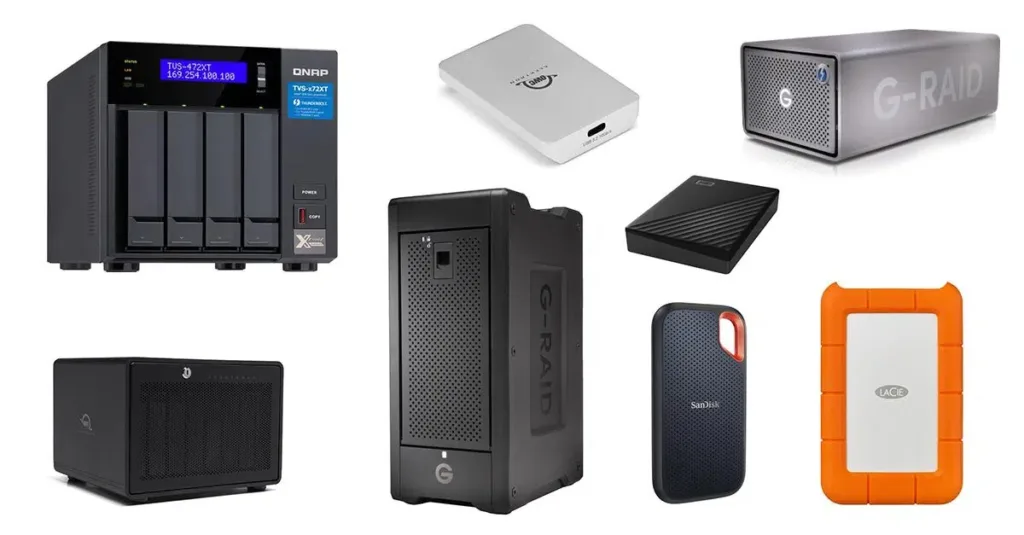 External SSD hard drive for photo backup