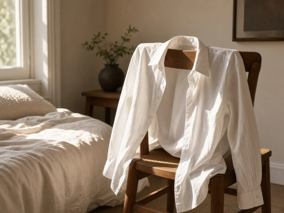 Before: White shirt