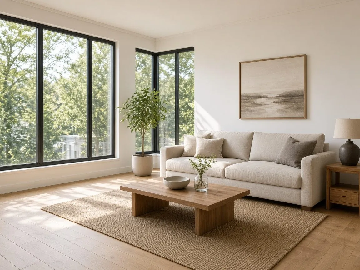 Living room after real estate editing