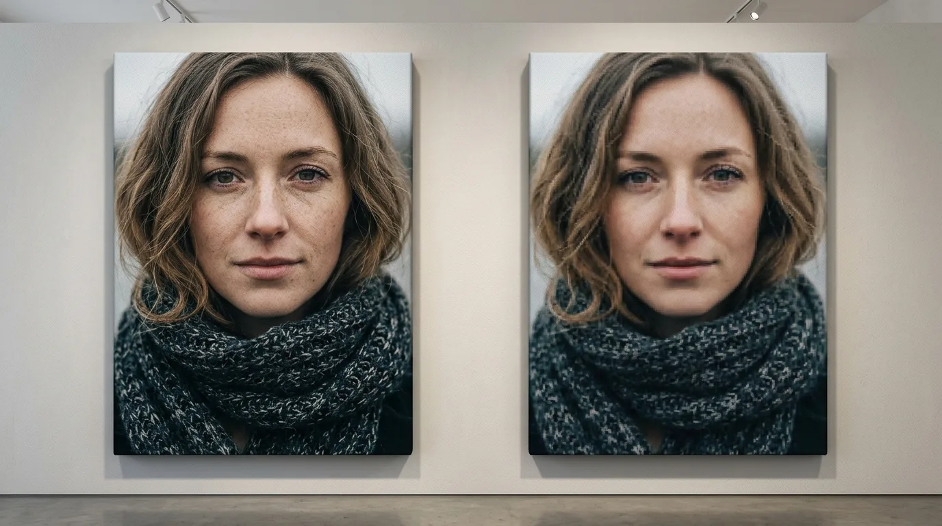 Best Resolution for Posters & Canvas Prints: The Viewing-Distance Formula That Saves You From Overkill