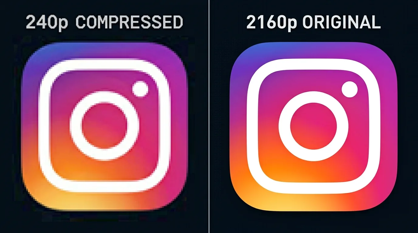 Why Are Instagram Photos Blurry? The Four-Pass Compression Pipeline — and How to Beat Every Pass